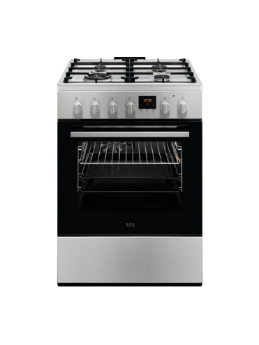 Gasfornuis huren RVS : AEG 47886GT-MN