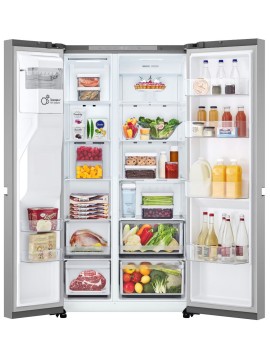 LG Amerikaanse koelvriescombinatie, GSLC41PYPE. Zilver, No Frost